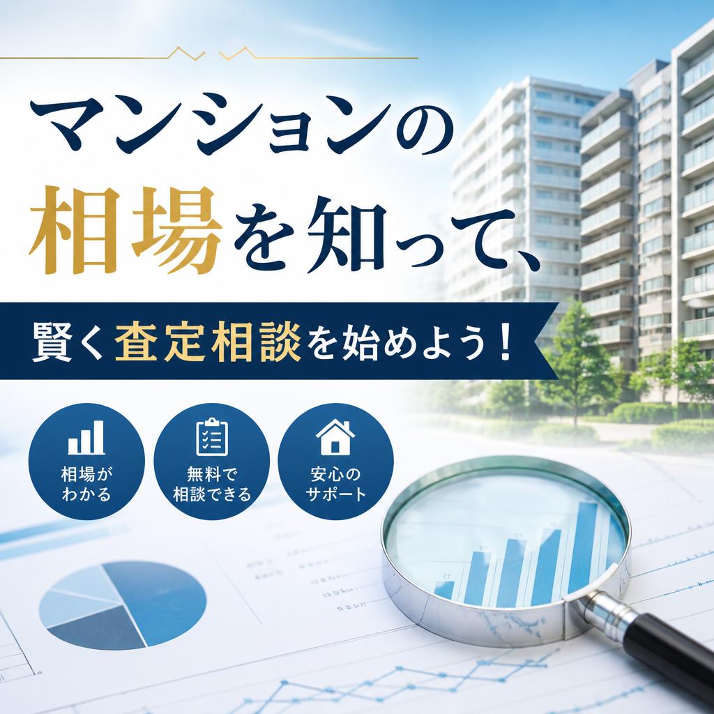マンションの相場を知って、賢く査定相談を始めよう！
